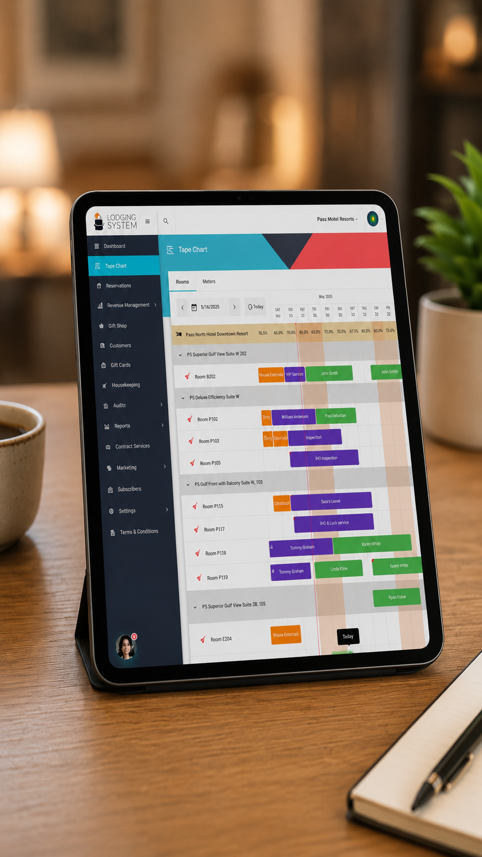 Centralized booking dashboard
